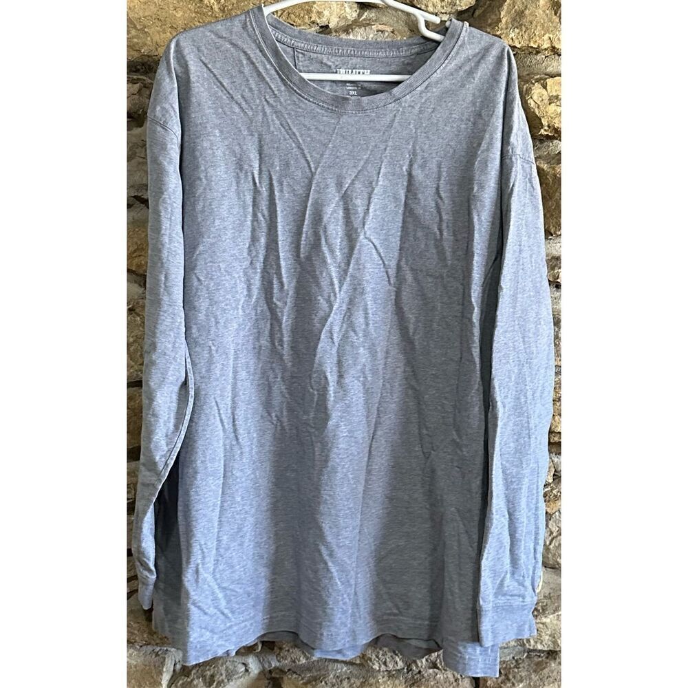 Men's Duluth Trading Company Green Relaxed Fit Longtail Cotton Long Sleeve T-Shi